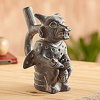 Featured review for Ceramic sculpture, Moche Cutthroat