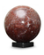 Garnet sphere, 'Inner Fire' - Hand Carved Garnet Globe Gemstone Sphere (image 2a) thumbail
