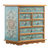 Reverse painted glass jewelry chest, 'Lima Blue' - Reverse Painted Glass Jewelry Chest from Peru (image 2a) thumbail