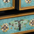 Reverse painted glass jewelry chest, 'Lima Blue' - Reverse Painted Glass Jewelry Chest from Peru (image 2e) thumbail