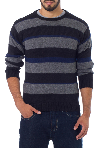 UNICEF Market | Men's Alpaca Wool Sweater - New Classic