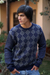 Men's alpaca blend sweater, 'Blue Argyle' - Men's Geometric Alpaca Patterned Pullover Sweater (image 2) thumbail