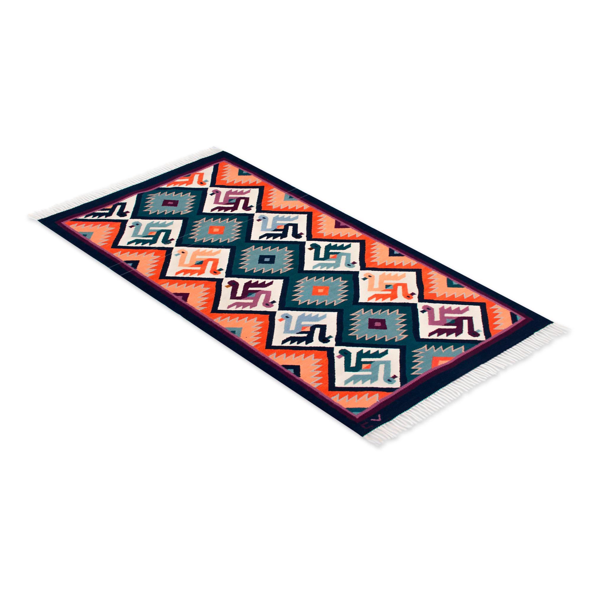 UNICEF Market | Hand Made Collectible Wool Area Rug (4x6) - Matrimony