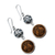 Mate gourd dangle earrings, 'Love and Peace' - Mate gourd dangle earrings (image 2b) thumbail