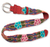 Wool belt, 'Crimson Garland' - Fair Trade Women's Floral Wool Embroidered Belt (image 2a) thumbail