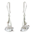 Silver flower earrings, 'Magnificent Calla' - Handmade Fine 950 Silver Flower Earrings (image 2a) thumbail