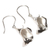 Silver flower earrings, 'Magnificent Calla' - Handmade Fine 950 Silver Flower Earrings (image 2b) thumbail