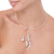 Silver choker, 'Magnificent Calla' - Calla Lily Choker Necklace Handmade Floral Jewelry thumbail
