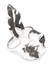 Silver flower ring, 'Magnificent Leaves' - Silver flower ring (image 2a) thumbail