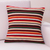 Wool cushion cover, 'Parallel Symphony' - Unique Geometric Wool Striped Cushion Cover (image 2) thumbail