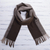 Men's 100% alpaca scarf, 'Puno Winter' - Collectible Alpaca Wool Patterned Scarf (image 2) thumbail