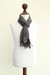 Men's 100% alpaca scarf, 'Huascaran Night' - Men's 100% alpaca scarf (image 2b) thumbail
