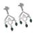 Chrysocolla chandelier earrings, 'Lima Empress' - Chrysocolla chandelier earrings (image 2c) thumbail