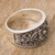 Silver flower ring, 'Sunflowers' - Band Ring .950 Silver Handcrafted Flower Ring (image 2b) thumbail