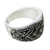 Silver flower ring, 'Sunflowers' - Band Ring .950 Silver Handcrafted Flower Ring (image 2c) thumbail