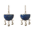 Lapis lazuli dangle earrings, 'Beautiful Universe' - Sterling Silver Dangle Lapis Lazuli Earrings (image 2a) thumbail
