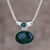 Chrysocolla pendant necklace, 'Amazon Wisdom' - Chrysocolla pendant necklace thumbail