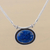 Lapis lazuli pendant necklace, 'Mystical Medallion' - Lapis lazuli pendant necklace thumbail