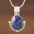 Lapis lazuli jewelry set, 'Mystique' - Handcrafted Lapis Lazuli Pendant and Earrings Jewelry Set (image 2b) thumbail