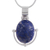 Lapis lazuli jewelry set, 'Mystique' - Handcrafted Lapis Lazuli Pendant and Earrings jewellery Set (image 2d) thumbail