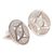 Silver filigree earrings, 'Clouded Moon' - Fair Trade Fine Silver Filigree Earrings thumbail