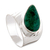 Chrysocolla cocktail ring, 'Huacho Heritage' - Fair Trade Peruvian Sterling Silver and Chrysocolla Ring
