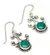 Chrysocolla dangle earrings, 'Light of Peace' - Chrysocolla dangle earrings (image 2a) thumbail