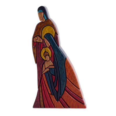 Holzskulptur - Einzigartige christliche religiöse Holzskulptur
