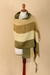 100% alpaca shawl, 'Huancayo Warmth' - Handmade Peruvian Alpaca Wool Patterned Shawl (image 2e) thumbail