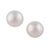 Cultured pearl stud earrings, 'White Light' - Fair Trade Fine Silver Cultured Pearl Stud Earrings (image 2a) thumbail