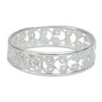 Sterling silver band ring, 'Royal Filigree' - Sterling Silver Filigree Ring from Peru