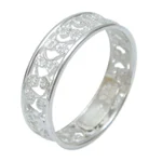 Sterling silver band ring, 'Royal Filigree' - Sterling Silver Filigree Ring from Peru