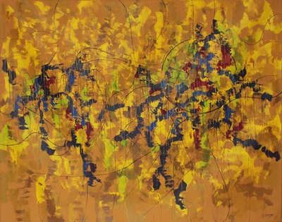 'Yellow Melody II' (2011) - Original Abstract Painting (2011)