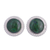 Chrysocolla button earrings, 'Amazon' - Hand Made Chrysocolla Button Earrings (image 2a) thumbail
