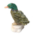 Serpentine and chrysocolla sculpture, 'Wild Duck' - Handcrafted Bird Sculpture (image 2a) thumbail