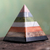 Gemstone pyramid sculpture, 'Energy of the Pyramid' - Hand Crafted Andean Gemstone Sculpture thumbail