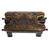 Mohena wood and leather stool, 'Bird of Paradise' - Hand Made Leather Wood Footstool Vaulted Horse Seat (image 2c) thumbail