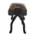 Mohena wood and leather stool, 'Bird of Paradise' - Hand Made Leather Wood Footstool Vaulted Horse Seat (image 2d) thumbail