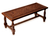 Mohena wood and leather coffee table, 'Andean Elegance' - Peruvian Traditional Leather Wood Coffee Table