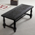 Mohena wood and leather coffee table, 'Elegance' - Mohena wood and leather coffee table (image 2) thumbail