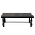 Mohena wood and leather coffee table, 'Elegance' - Mohena wood and leather coffee table