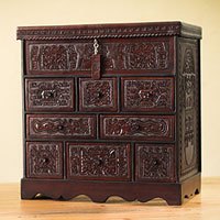 Featured review for Mohena wood and leather jewelry box, Ancient Legacy