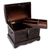 Mohena wood and leather jewelry box, 'Inca Domain' - Colonial Tooled Leather Jewelry Box (image 2b) thumbail