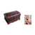 Mohena wood and leather jewelry box, 'Colonial Legacy' - Decorative Chest Colonial Leather Jewelry Box  (image 2j) thumbail