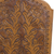 Wood and leather magazine rack, 'Colonial Iquilla Flower' - Floral Leather Wood Hand Tooled Magazine Rack