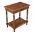 Wood and leather table, 'Andean Elegance' - Traditional Leather Wood End Table thumbail