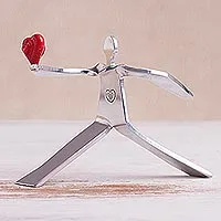 Aluminum sculpture, 'A Heart for Love'