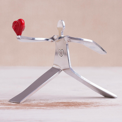 Aluminum sculpture, A Heart for Love