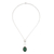 Chrysocolla pendant necklace, 'Tangled-Up' - Hand Crafted Chrysocolla Pendant Necklace