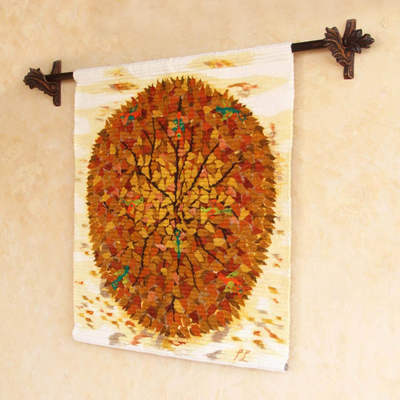 Wool tapestry, 'Amazon Glory' - Hand Made Wool Tapestry